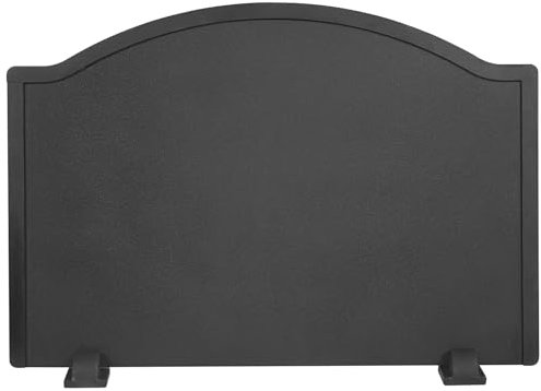 Kaminrückwände für Kamin - Eisenkamin mit Füßen, Kaminwärmereflektor, Kaminrückplatten, hitzebeständiges Material mit minimalistischer Optik für Wandschutz (64,8 cm)