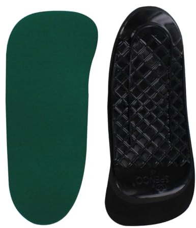 Spenco RX Arch Support 3/4 Plantillas Ortopédicas - Comodidad Para Los Pies Sin Apretar Los Dedos, Amortiguación SpenCore Que Absorbe Impacto, Ideal Para Zapatos Deportivos,EU 42-44,Multicolore