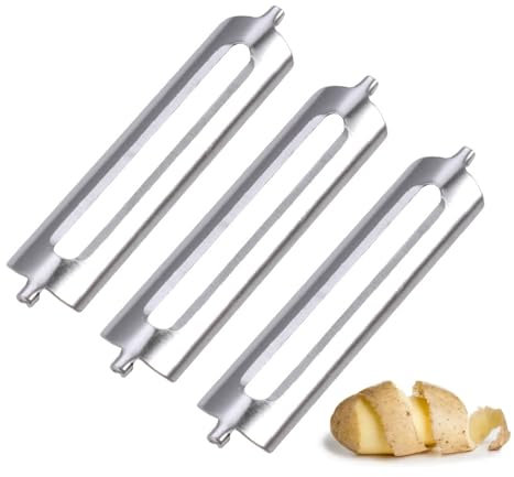 3 Stück Sparschäler Tupper,ersatzklingen kartoffelschäler,ersatzklinge orangenschäler,gemüseschäler spargelschäler,Sparschäler Ersatzklingen für Spargelschäler Tupperware Ersatzklinge