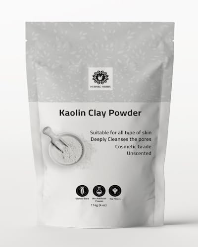 Kaolin Clay Powder 114 g for Face, Skin Care, Soap making | Natural, Chemical Free