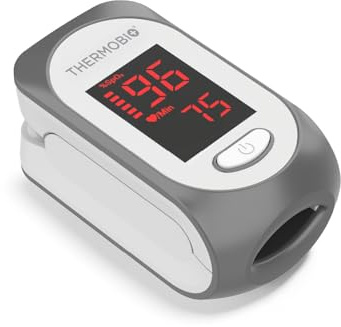 ThermoBio Fingertip Pulse Oximeter SPA30, Blood Oxygen Saturation Monitor, Fast SpO2 Reading Oxygen Meter with Clear OLED Screen