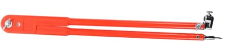 Homoyoyo Compass para Carpintería, Herramienta de Dibujo Circular y Regla de Medición Matemática, Plástico Naranja, Trazado Preciso y Versátil para Dibujo Técnico