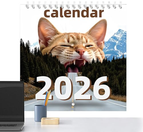Calendrier thème chat, rappel mensuel de vacances, design vertical, planification de rendez-vous, maison, classe, étudiants, enseignants, enfants, adolescents et adultes