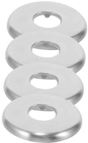 Yardenfun 4stücke Teiliges Edelstahl Abdeckrosette Für Wasserhahn Eckventil Gebürstete Wandblende Wasserdichtes Escutcheon Rostbeständige Dusche Rohrabdeckung Einfache Montage Langlebig Für