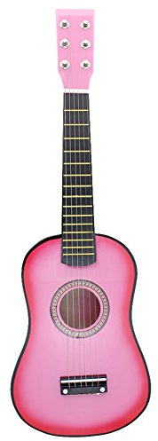 Dilwe Kindergitarre, 23 -Zoll -Basswood -Spielzeuggitarre mit Pick- und Aufbewahrungstasche, Geeignet für Kinderstudentische Anfänger (PINK)