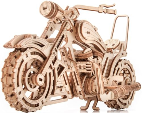 Little Story 3D Holzpuzzle Motorrad Bausatz DIY - Modell aus hochwertigem Holz mit präzisen Details perfekte Deko und spannendes Puzzle-Erlebnis