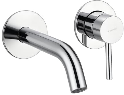 Balneo Miscelatore Lavabo – Rubinetto bagno Leva singola per controllo preciso – Rubinetteria bagno in acciaio inox – Lavorazione di qualità per un uso duraturo – Cromo – Modello 3