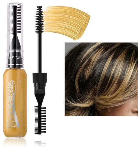 Peigne à craie pour cheveux pour filles, lavable, kit de coloration temporaire, 8 couleurs, mascara pour les cheveux, cosplay, vacances