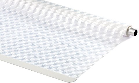 ERSATZROLLE HALB-KASSETTEN DUSCHROLLO 3D MOSAIK DESIGN 100x240 cm EINFACHER WECHSEL