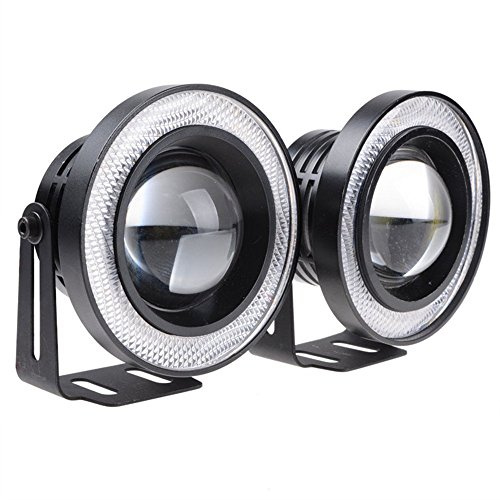 Proiettore universale LED cilindrico, ad alta potenza, diametro: 6,3 cm, con fendinebbia, 2 pezzi