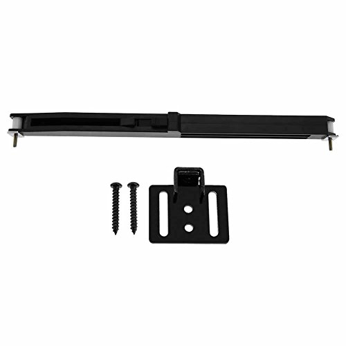Zerodis Ammortizzatore per Porta Scorrevole Meccanismo ammortizzatore a molla per porta scorrevole con viti e staffa in Acciaio Nero
