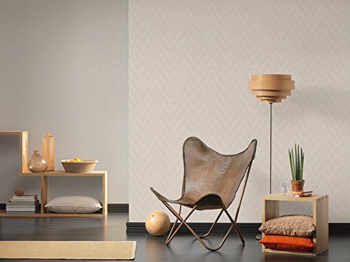 A.S. Création Livingwalls Vliestapete Hygge Tapete Uni 10,05 m x 0,53 m beige Made in Germany 363805 36380-5