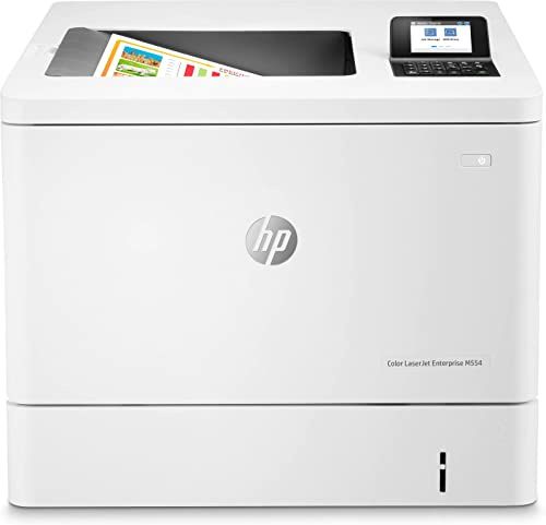 HP Color LaserJet Enterprise M554dn 7ZU81A, Impresora Láser Color, Impresión a Doble Cara Automática, Ethernet, USB 2.0 de Alta Velocidad, 2 Hosts USB 2.0, Smart App, Pantalla LCD a Color, Blanca