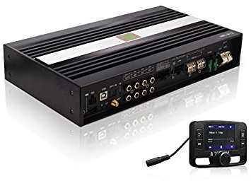 Senuopu, Amplificador Coche 8 Canales, Procesador de Sonido Digital de 10 Canales, Sintonización de Aplicaciones,Ecualizador de 31 Bandas, Reproductor Bluetooth