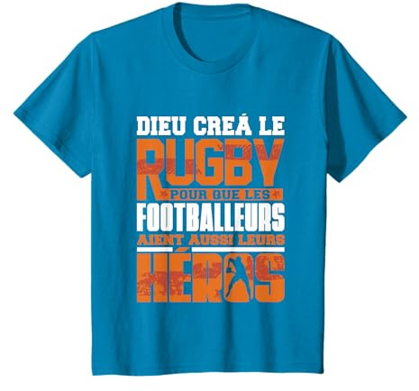 Maillot Rugby Homme Enfants Cadeau Joueur De Rugby T-Shirt