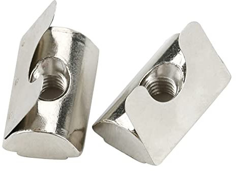 CONPHERON M6 Dadi con Scanalatura a T Roll-in con Blocco di Dadi Elastici a Foglia a Molla per Profilo in Alluminio Serie 30