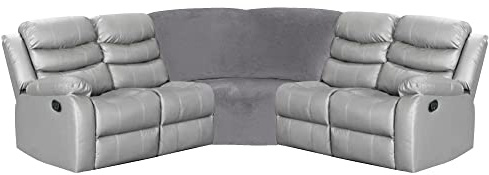 ULTICOR Corner Wedge Seat Cover for L Shape Recliner Couch (Light Grey)
