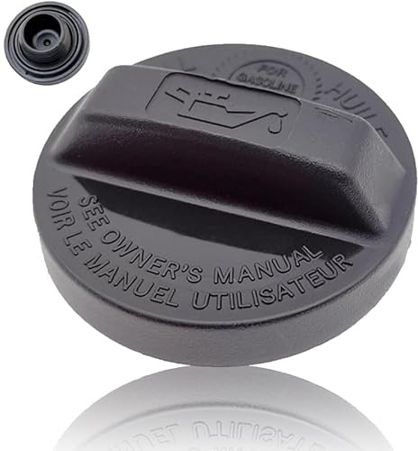 Engine Oil Filler Cap, Engine Oil Tank Filler Cover Cap, Car Oil Filler Cap for Honda Civic CR-V Acura 15610-P5G-000/15610P5G, Petrol Engine Oil Filler Cap, Oil Tank Cover, Car Oil Filler Cap, Black