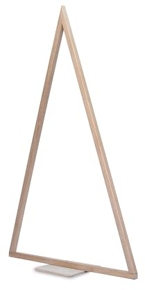 Arbol de Navidad de Madera con Forma Triangular, en Pino Natural, para Suelo y para Colgar (180 cm)
