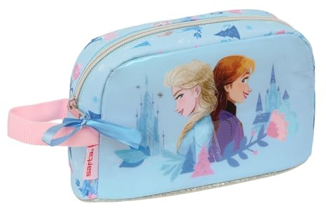 SAFTA Frozen Ice Magic - Porta Desayunos Térmico, Termo, Portatodo, Calidad y Máxima Resistencia, Porta Comida, Recreo, 21.5x6.5x12 cm