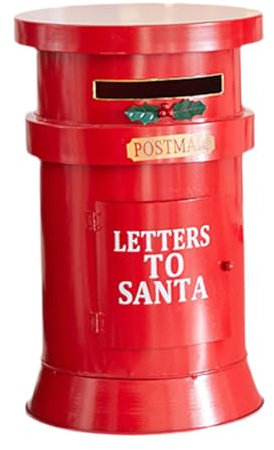 PNAJFUEL Boîte Aux Lettres de Noël Décorations de Noël, Boîte Aux Lettres de Livraison de Noël Ornement de Noël Boîte Aux Lettres Décorative de Noël Pour Chambre Intérieur Extérieur