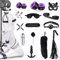Kit de bondage SM Oziral de 15 piezas, juego de bondage para cama BDSM, juguetes sexuales para parejas, juego BDSM para principiantes, accesorios para mujeres con tapón anal, juego sexual para parejas