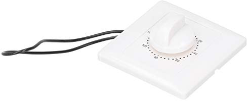 120 Minuti Controller 'interruttore del Timer Meccanico per Ventilatori, Scaldabagni, 220 V, Potenza di Uscita 2000 W, Lampadine di Controllo, con Materiale di Rame Ad Alta conduttività, Facile