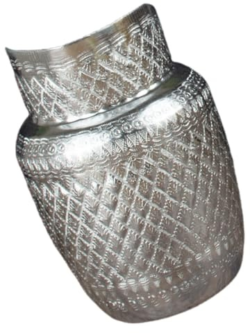 Toyvian Creative Metal Wine Jug Large Mouth Beverage Dispenser for Home and Restaurant Use Kitchen Supply for Serving Juice Milk Coffee Salad Dressings and Hot Cold Drinks