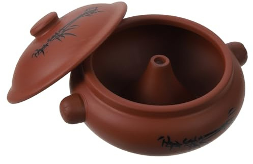TOYANDONA Cazuela de Cerámica para Sopa 350 Ml, Olla Vapor Doméstica Antiadherente, Olla Cerámica para Guisar y Estofado, Utensilio Cocina Saludable y Fácil Limpieza Color Color Aleatorio