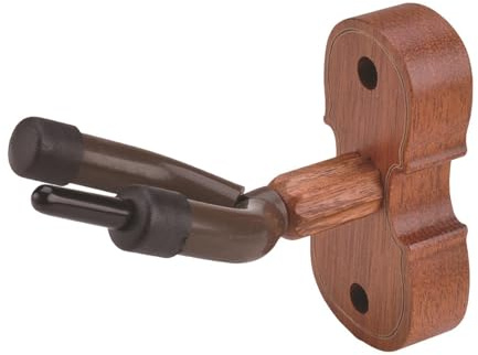 MUXZSIZ Einzigartiger Geigenhaken zur Wandmontage, der nicht robust und langlebig ist, sondern auch als Gitarren und Geigenständer aus Holz dient und