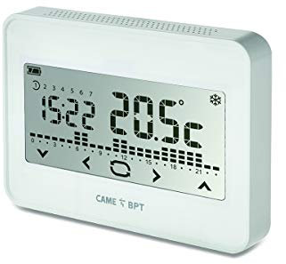 CAME Cronotermostato TH/550 touch screen WiFi bianco da parete 230 V programmazione settimanale compatibile con sistemi moderni di riscaldamento per massimo comfort e ottimizzazione energetica