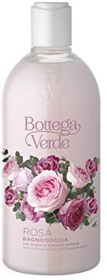 Bottega Verde - Rosa, Bagnodoccia alla Fragranza di Rosa, 400 ml, Deterge e Idrata con Delicatezza, per Tutti i Tipi di Pelle