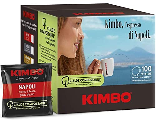 Kimbo Cialde Compostabili Napoli - 100 Cialde