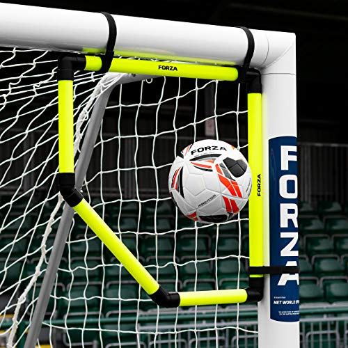 FORZA Torecken für Fußballtore – 1er-, 2er- oder 4er-Pack | Premium-Fußballtrainingsausrüstung – Eckziel | Fluoreszierend gelbes Torziel für alle Fußballtore