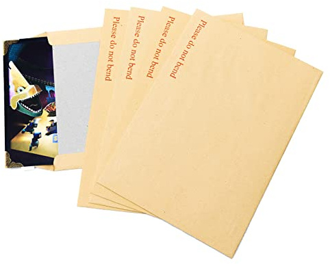 Lot de 25 enveloppes en carton dur, veuillez ne pas plier, joint autocollant épais et solide pour garder vos documents à plat (C4 324 x 229 mm)