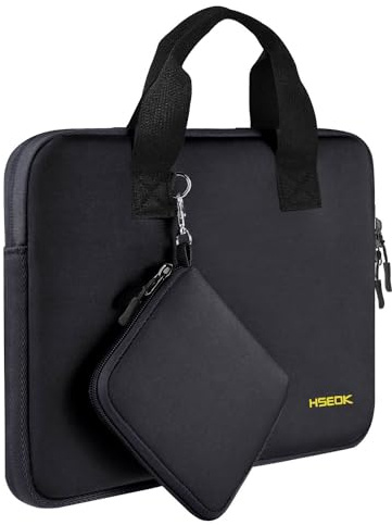 HSEOK 13 Pollici Custodia Borsa per Laptop con Manici Portatile, Neoprene Elastico Impermeabile Sleeve per 13 MacBook Pro/Air M1 M2, XPS 13 e il più popolare laptop da 13, con Piccolo Caso,B02K01