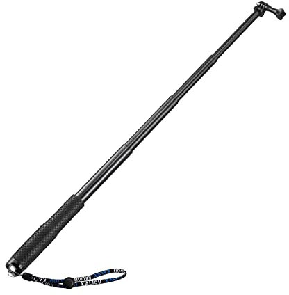 sourcing map Portable Selfie Stick, 37 Inch Extension Adjustable Hand Grip Aluminum Alloy Monopod Pole Fit for Most Action Cameras, Black