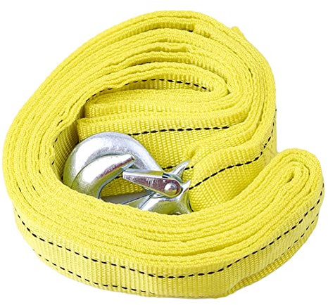 Samnuerly 4 m doppelt dickeres Abschleppseil Multifunktions-Gelb-Autozubehör-Abschleppseile (Farbname: Eagle Claw Hook) (Reflexstreifen)