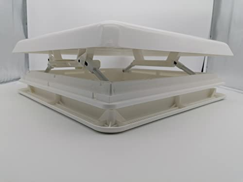 CR-MOESANCO® Dachfenster Hertus 40 x 40 cm + Integriertes Fliegengitter + Edelstahl-Befestigungsschrauben