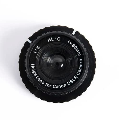 Holga Glas Objektiv 60mm f/8, Manual Focus Lens for Canon EOS DSLR Camera