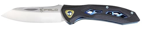 Navaja iFIELD EL29047. Diseñada en España, Navaja con cachas G10 y hoja de Acero 3cr13 de 8,8 cm. Longitud total de 20,4 cm. La herramienta perfecta para camping, pesca, caza y actividades deportivas.