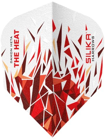 Harrows Dart Flight Damon Heta The Heat Silika Series 2 Dartflight Nr. 2 speziell laminiert