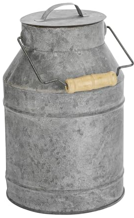 Deco Woerner Verzinkte Deko-Milchkanne 22 cm