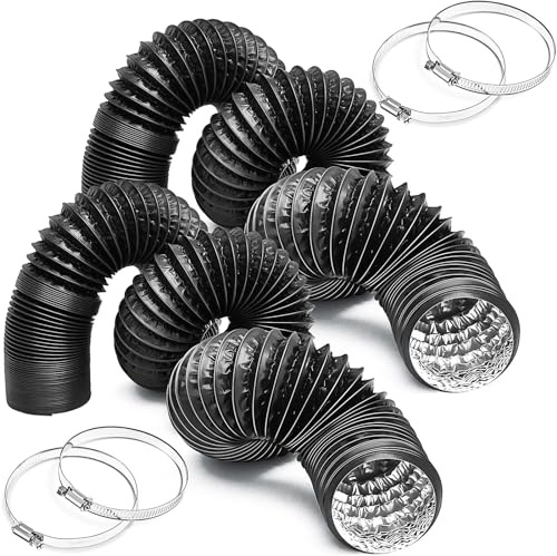 Pushglossy 2 Pack 3 Inch Boat Blower Hose for Marine, 10 ft Bilge Vent Hose