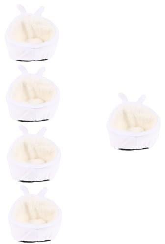 FOMIYES 5stücke Kuschelnest Für Kleine Haustiere Bequemes Hamsterversteck Atmungsaktivem Material Für Meerschweinchen Und Zwerghamster Warme Schlafstätte Für Tier