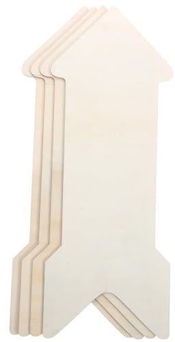 STOBAZA Elegante Holzpfeilscheiben Holzausschnitte Für Weihnachtsdekoration Bastelprojekte