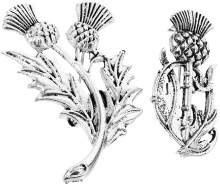 Holibanna 2 Stück Distelbrosche Aus Legierung Vintage Anstecknadel Für Damen Korsage Pins Eleganter Modeschmuck Für Festival Alltag Geschenk