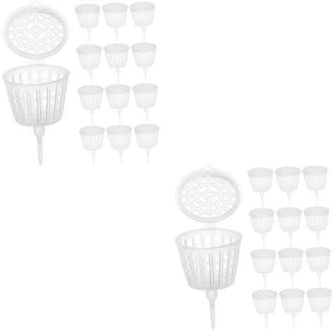 INOOMP 60piezas Cajas De Fertilizante Para Bonsái Tapa Recipientes De Jardinería Reutilizables Accesorios Para Fertilización De Transparente y Práctico