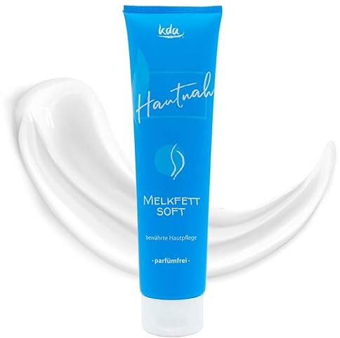 kda Melkfett soft 150 ml - Pflegecreme parfümfrei - bewährte Hautpflege Made in Germany -