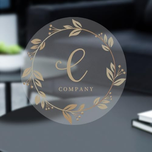 Personalisierbare Aufkleber mit Dankeschön-Aufkleber, Namensschild, wasserdicht, personalisierbar, Hochzeitsgeschenk-Etiketten mit Ihrem Designbild, Fototext oder Logo (transparent)
